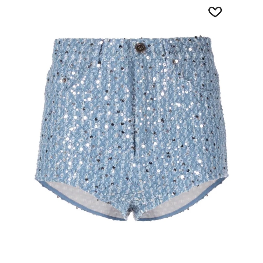 *NWT* ROTATE Sequin Embellished Denim shorts